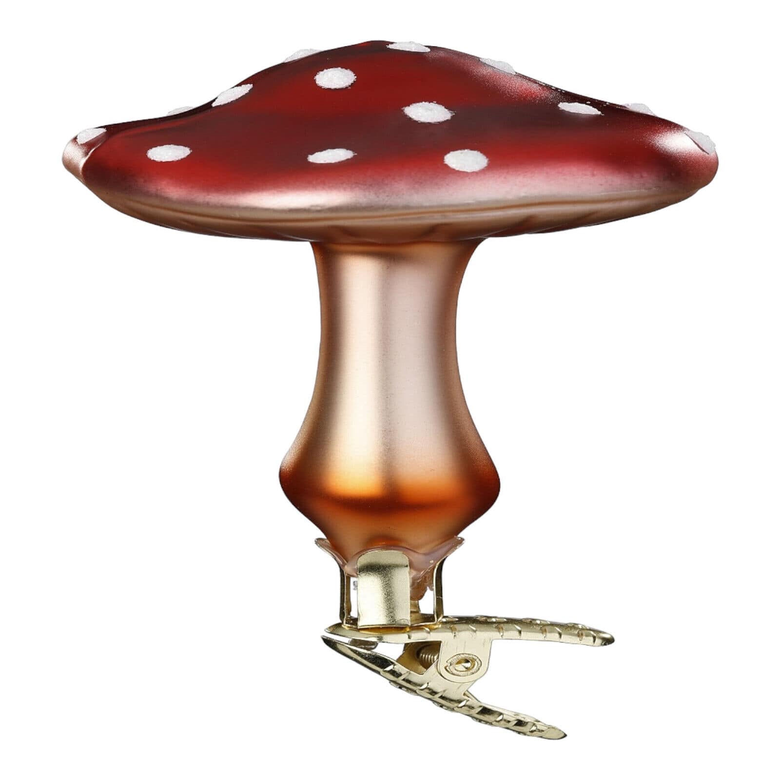 Inge Glas - Forest Mushroom Clip on German Glass Ornament FREE BOX 3.8 Inch - Green price history on PriceWatchPro