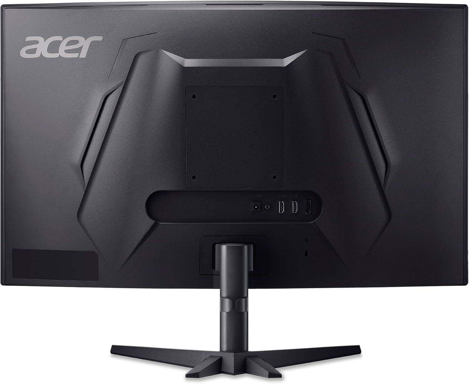 Alt View 1. Acer - Nitro ED323QU P2bmiipx 31.5" Curved Monitor 2560 x 1440 180Hz 300Nits 2ms 75x75mm VESA Mount 16:9 Aspect Ratio HDR10.