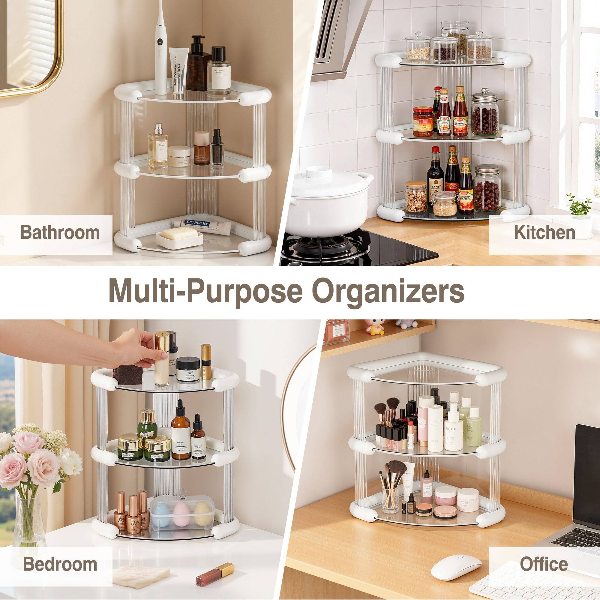 20 Bathroom, Kitchen, Bedroom, Office Multi-Purpose Organizers