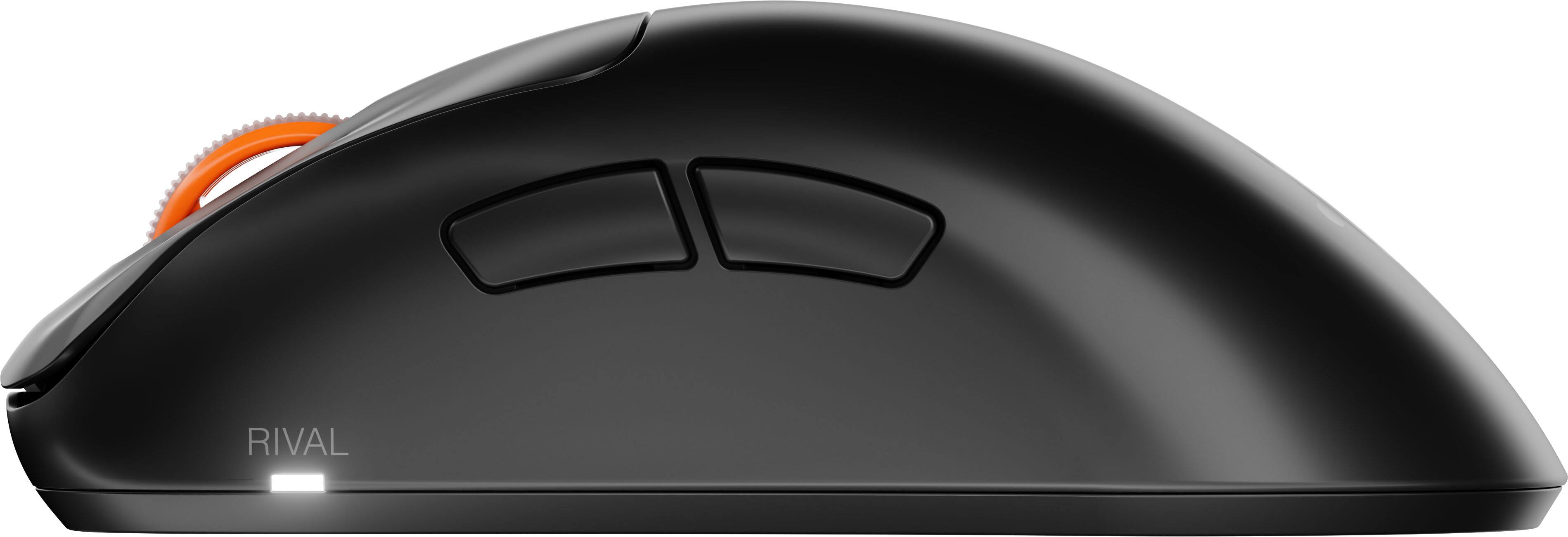Alt View 11. SteelSeries - Rival Pro Wireless Optical Ergonomic Gaming Mouse with 8K Polling – Ultra-Wideband/RF for PC - Black.