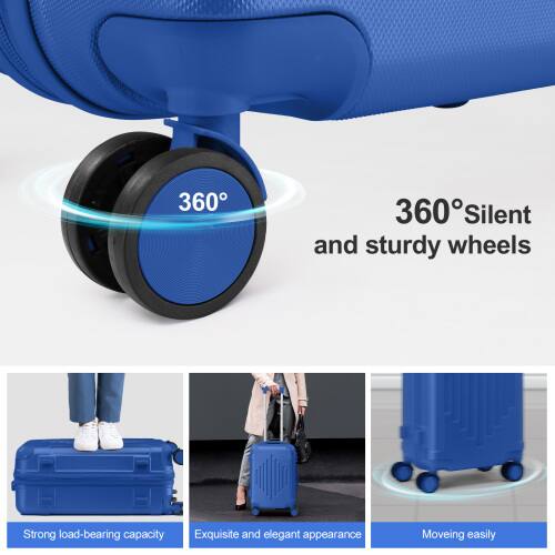 360° Silent and sturdy wheels  
Strong load-bearing capacity  
Exquisite and elegant appearance  
Moving easily