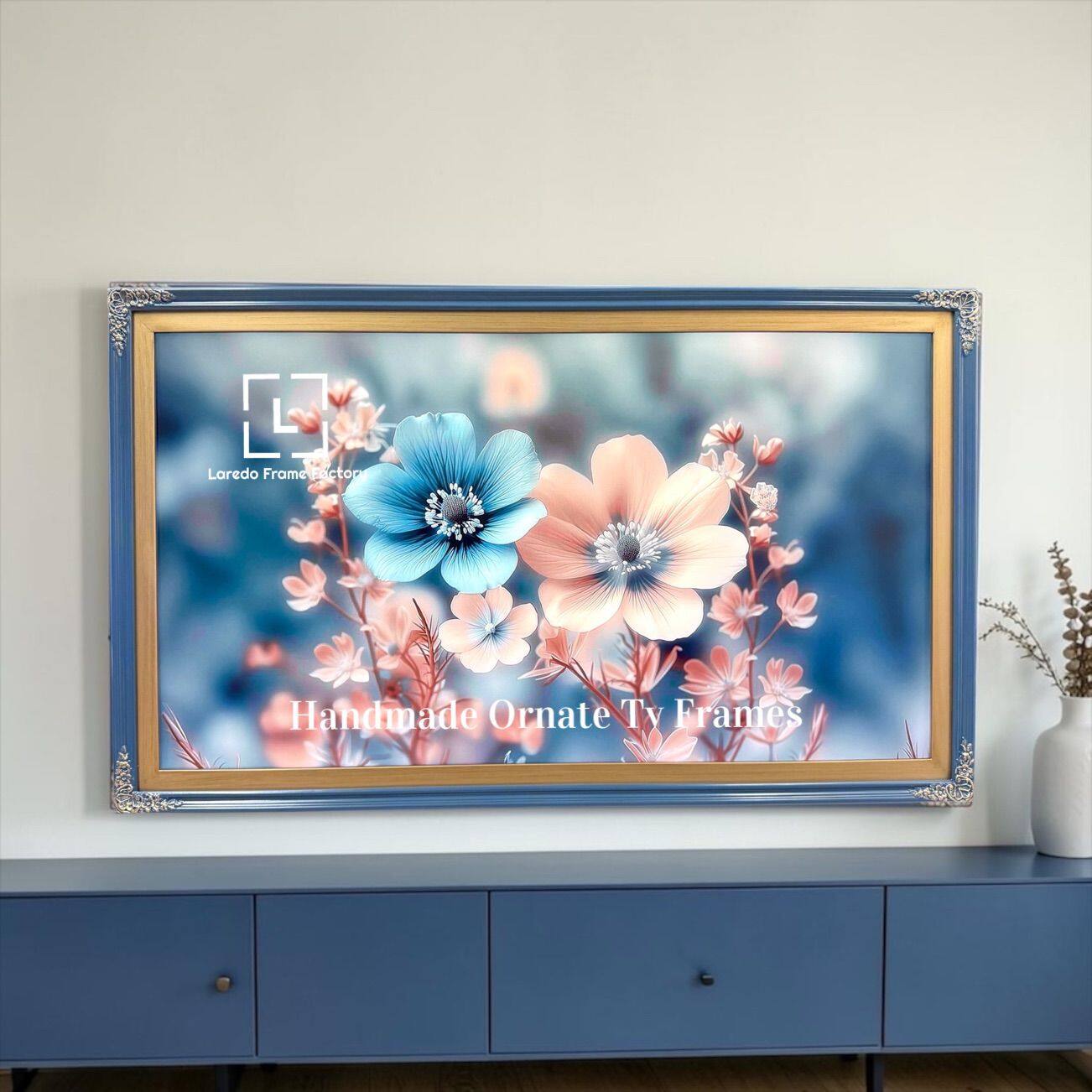 HONKY TONK BLUE WITH GOLD ACCENTS