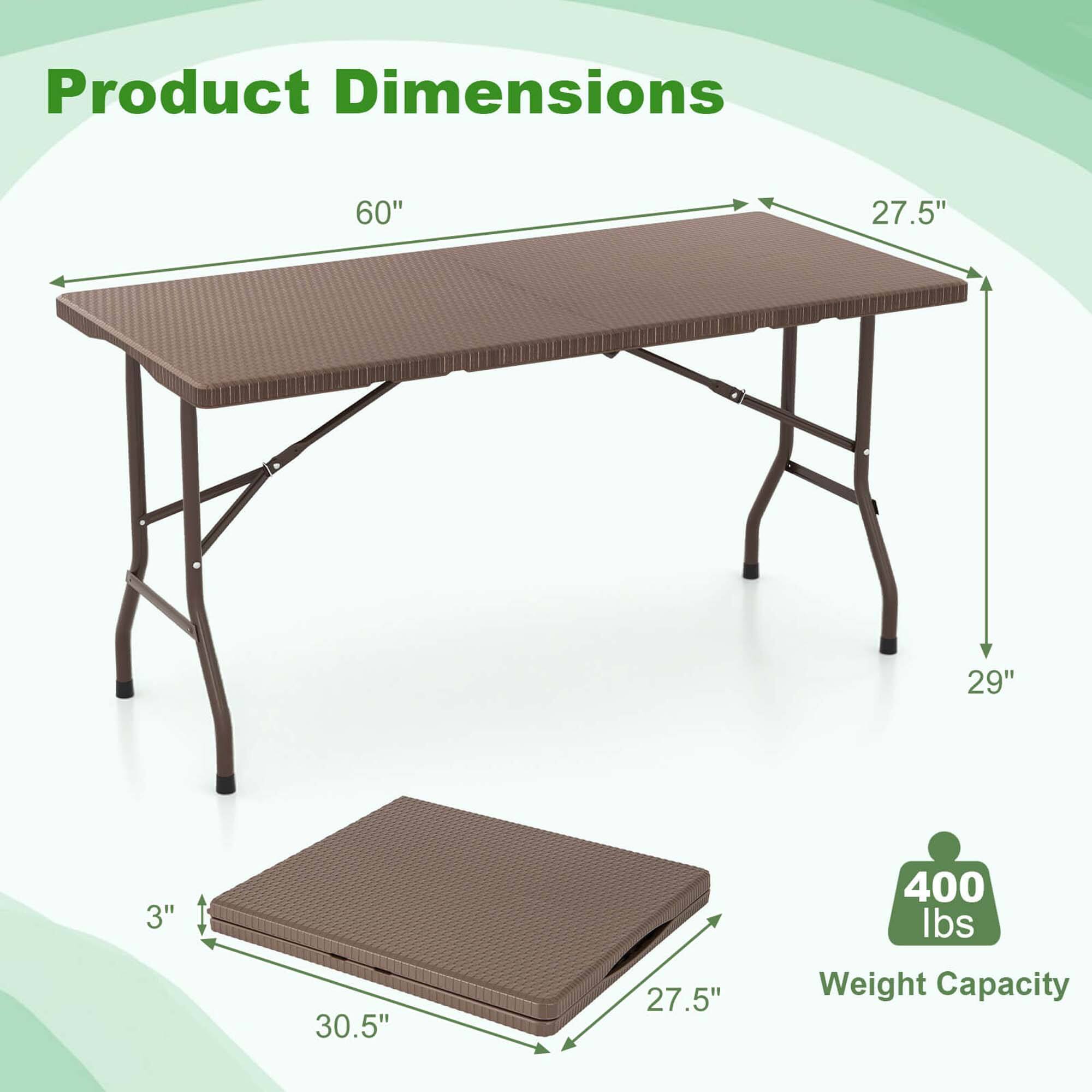 Product Dimensions: 60", 27.5", 29", 3", 30.5", 27.5"

Weight Capacity: 400 lbs