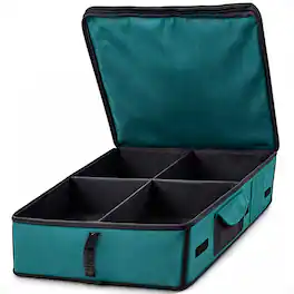 Disc-O-Bed - Footlocker, Expandable Under Cot Storage for Camping Gear - Green
