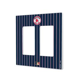 Keyscaper - 1976-2008 Cooperstown Pinstripe Double Rocker Light Switch Plate - Multicolor