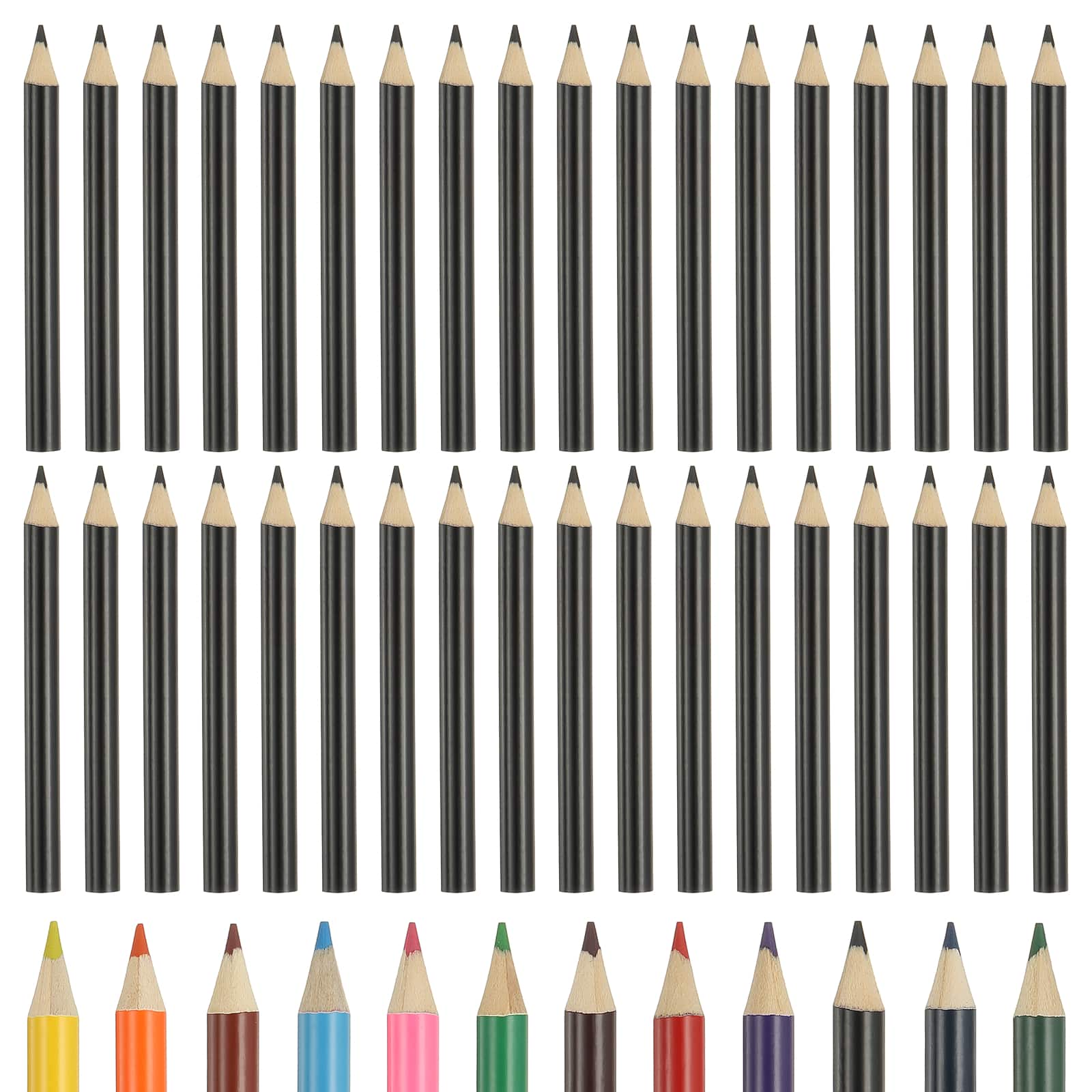 Unique Bargains - Colored Pencils, Cute Oil-Based Drawing Pencils for Adult Coloring, Artists, Beginners, 36pcs - Black price history on PriceWatchPro