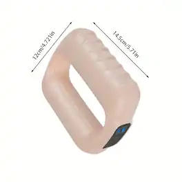 Cluzine - Fascia Ring Massager USB Charging 5 Vibration Modes Full Body Use Eco-Friendly Portable - Pink