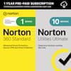 1 YEAR PRE-PAID SUBSCRIPTION
Continuous protection renews automatically each year
norton
Includes Advanced Scam Protection
1 DEVICE
Norton
360 Standard
Advanced Scam Protection, Secure VPN and Virus Protection
10 DEVICES
Norton
Utilities Ultimate
Keep your devices running like new