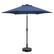 Front. Ainfox - Ainfox 9ft Patio Umbrella With Round umbrella base - Coffee.