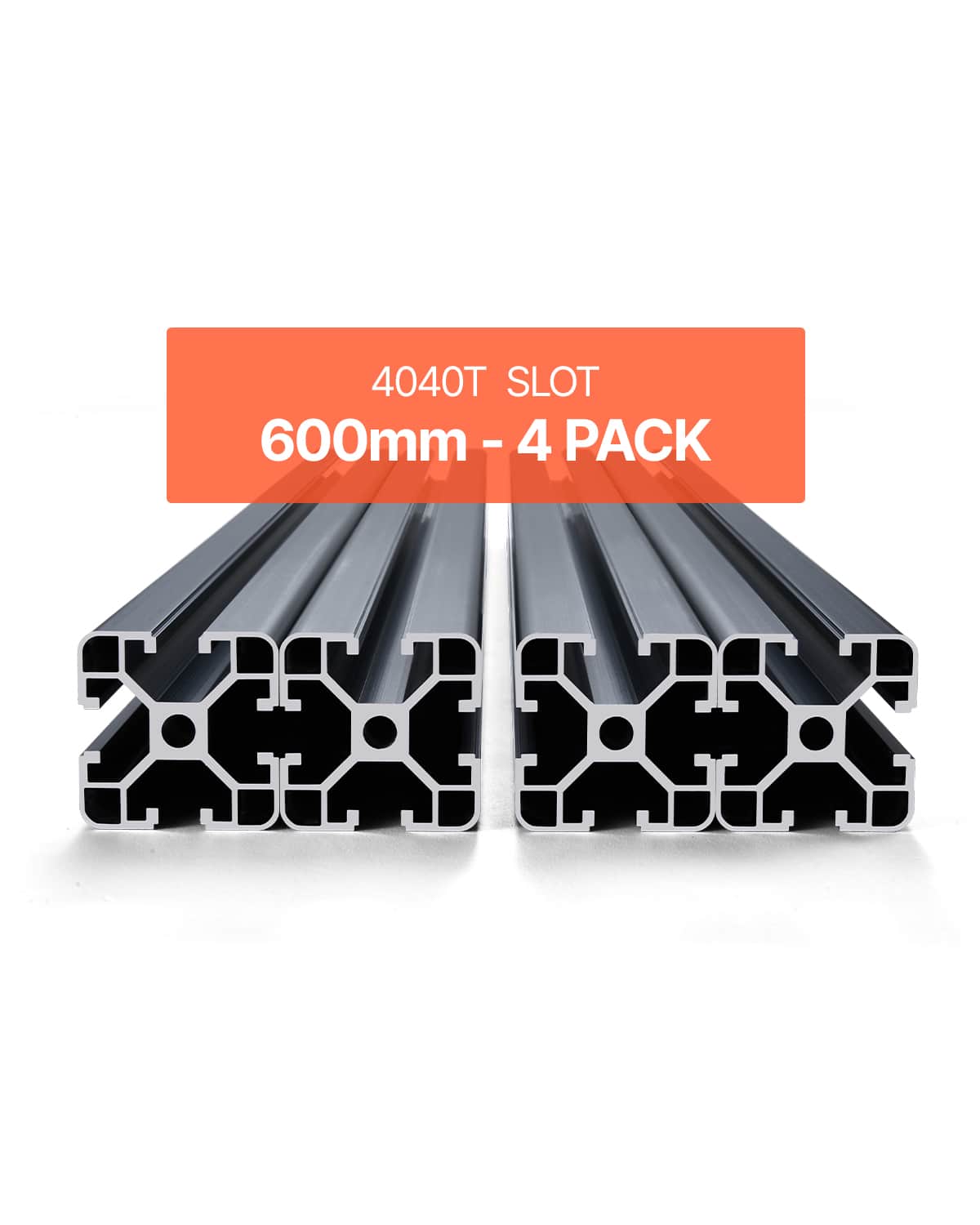 VEVOR - 4PCS 23.6 in (600 mm) T Slot 4040 Aluminum Extrusion Profile, European Standard Anodized Linear Rail, High-Strength - Black price history on PriceWatchPro