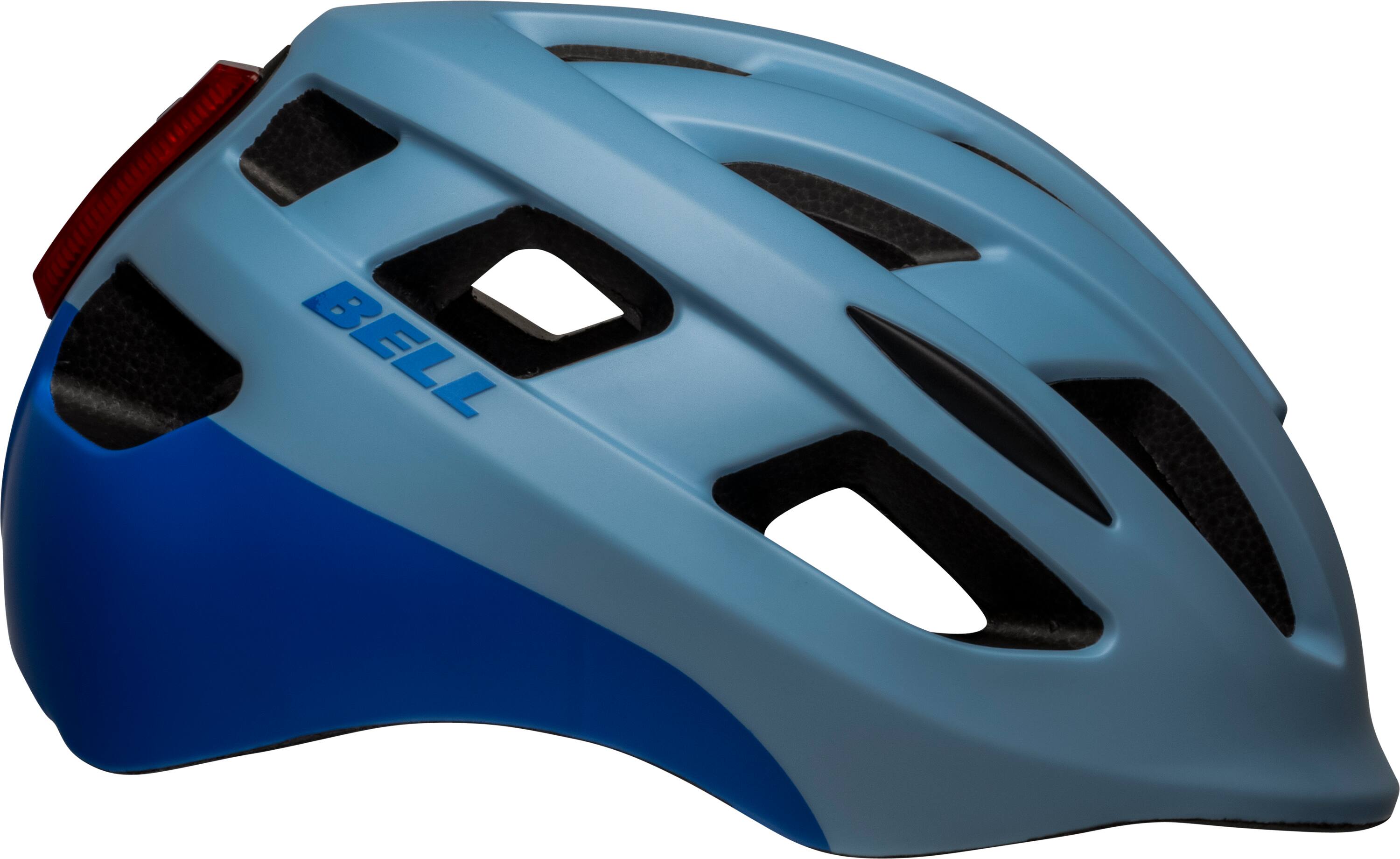 Angle. Bell - Nixon Commuter Hybrid Helmet for Bike and Scooter - Blue-Grey Halftone.