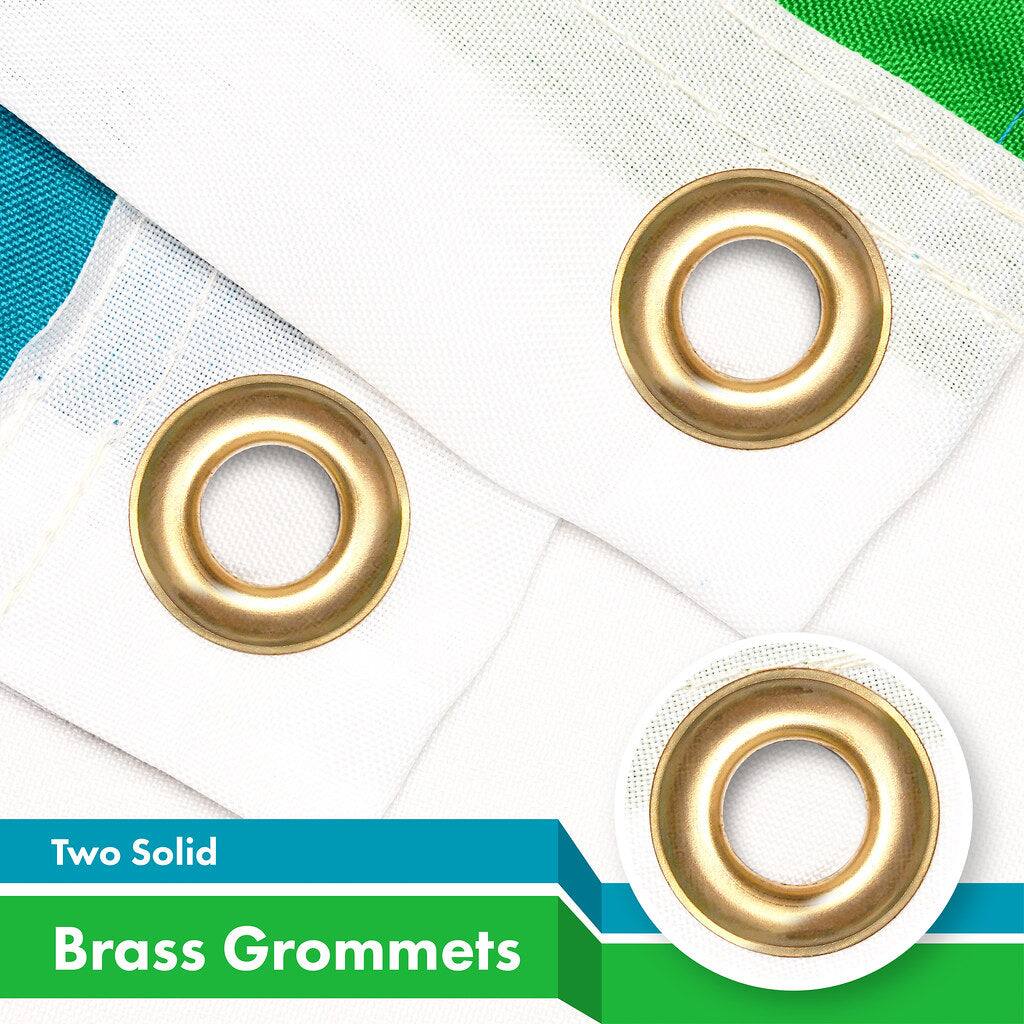 Two Solid Brass Grommets