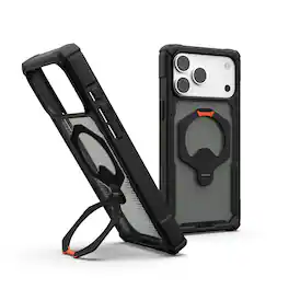 UAG - iPhone 18 Pro Max Case/iPhone 17 Pro Max Case with 360 Kickstand, MagSafe & Camera Control Cover Button, Plasma XTE 360 - Black/Orange