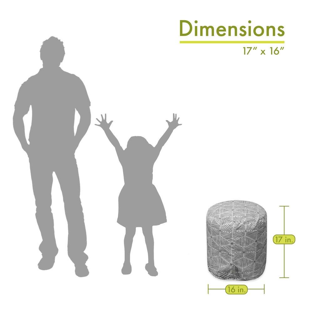 Dimensions: 17" x 16"