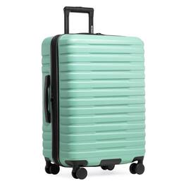 Vulpecula Spade - Boren Expandable Hardside Rugged Travel Luggage with 8 Spinner Wheels, Checked-Medium 26-Inch - Mint