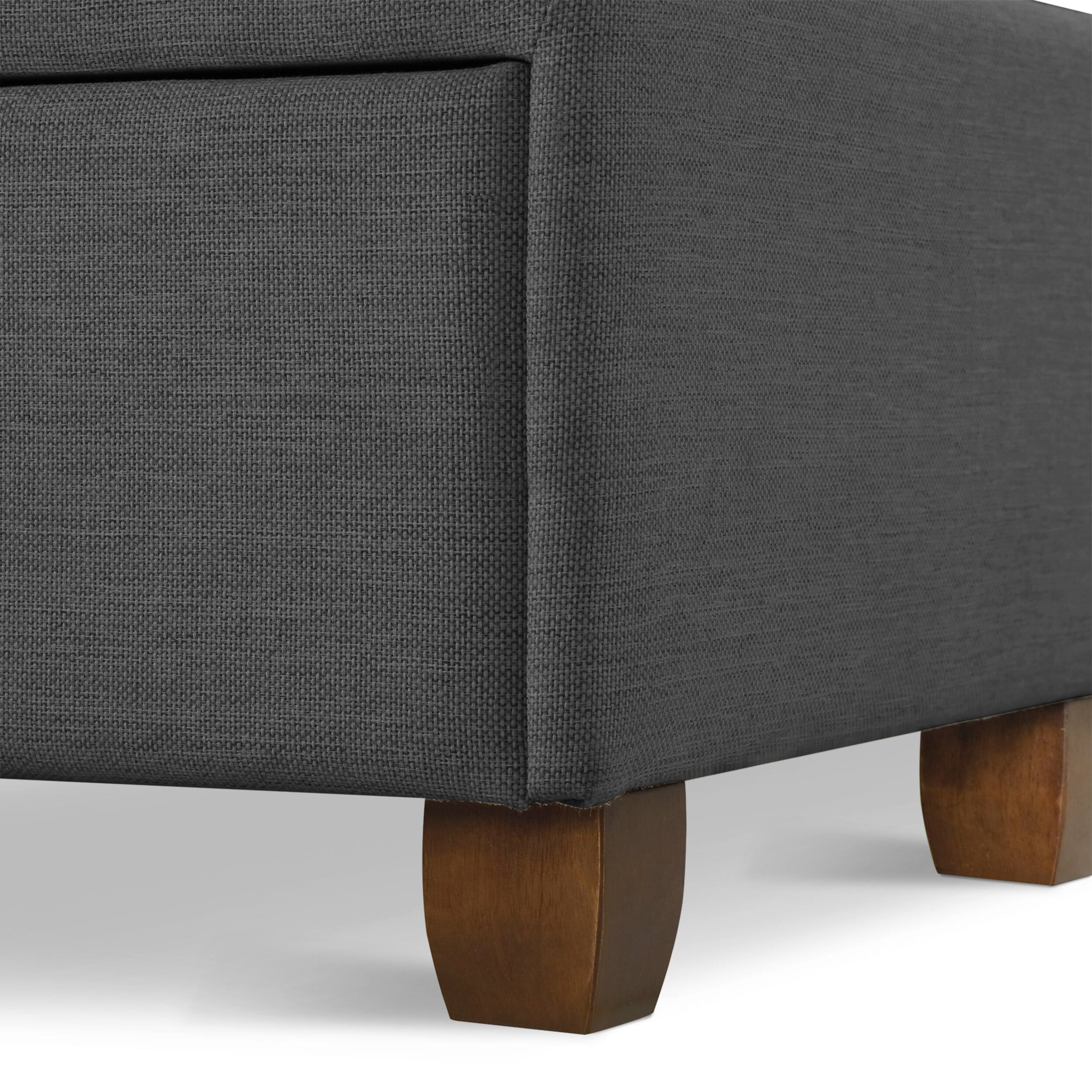 Alt View 24. Finch - Maxwell Storage Bed with Adjustable Height Headboard Queen - Dark Gray.