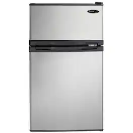 Danby - Designer 3.1 Cu. Ft. Mini Fridge - Black/Stainless Steel Look
