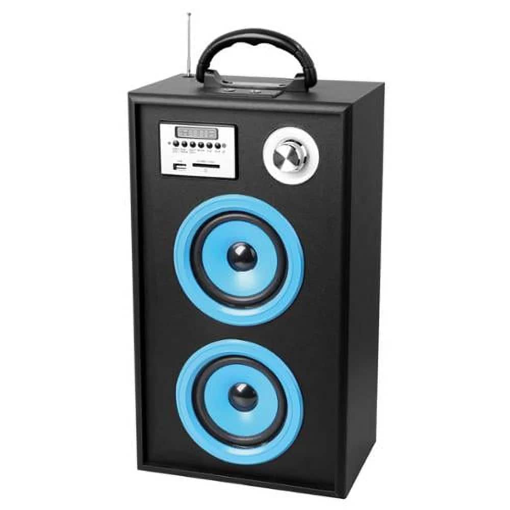 Supersonic - SC1300KBL Portable Rechargeable Speaker with Karaoke and FM Radio (Blue)