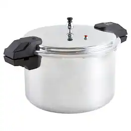 Imusa - 16Qt 10 PSI Aluminum Pressure Cooker - Natural Aluminum