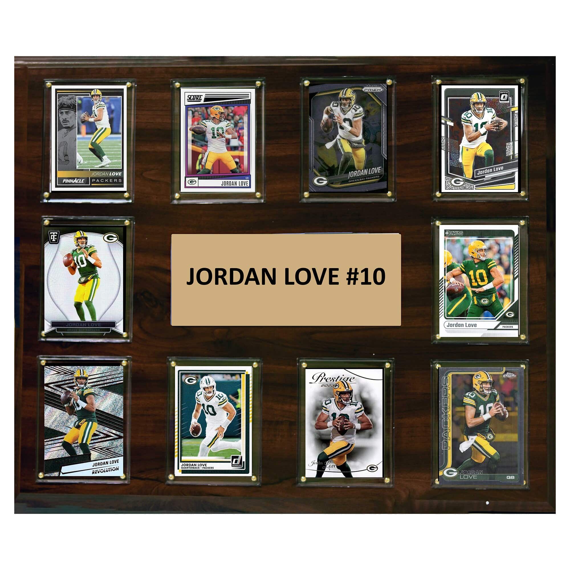 "C&I Collectibles - Jordan Love Green Bay Packers 15"" x 18"" Trading Card Plaque - Multicolor" price history on PriceWatchPro