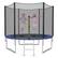 Front. Gymax - Gymax 10 FT Outdoor Trampoline Bounce Combo W/Safety Closure Net Ladder - Black.