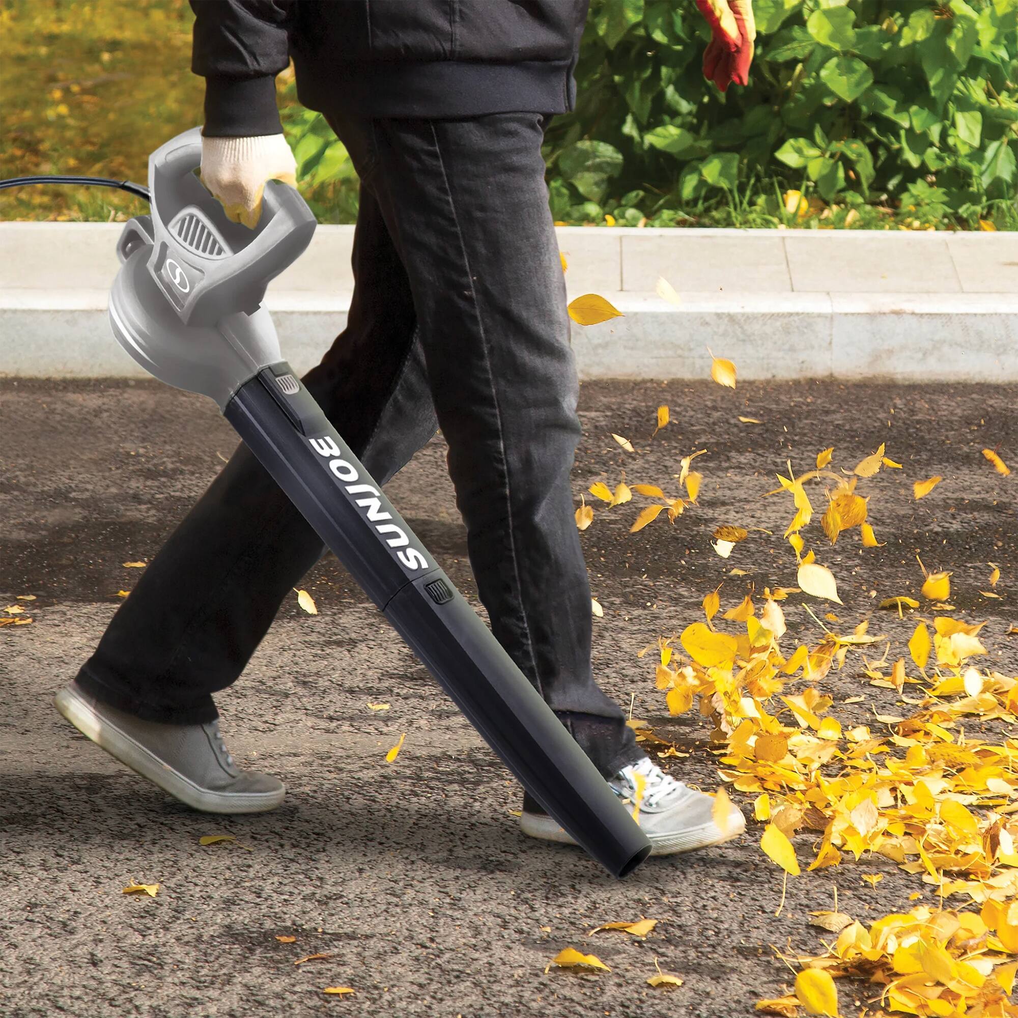 Alt View 6. Sun Joe - Sun Joe Electric All Purpose Leaf Blower, 6 Amp Motor, 155MPH Air Speed, SBJ597E - Grey.