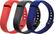 Angle. WoCase - FlexBand Large Wristbands for Fitbit Flex Activity and Sleep Trackers (3-Pack) - Black/Red/Navy.