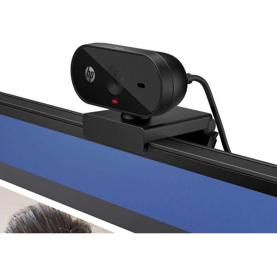 Alt View 5. HP - HP 325 Webcam - USB Type A - 1920 x 1080 Video - 66° Angle - Microphone - For Notebook, Monitor.