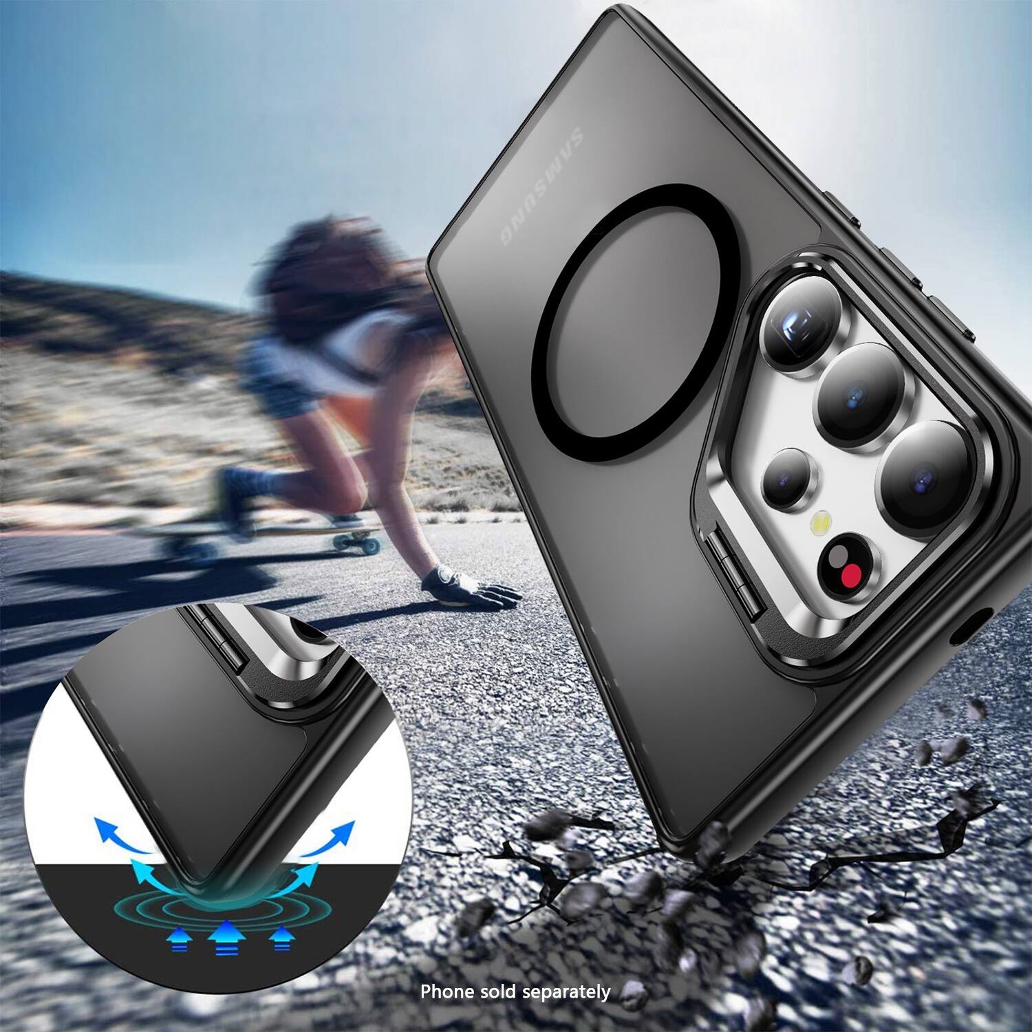 Samsung I Phone is sold separately.