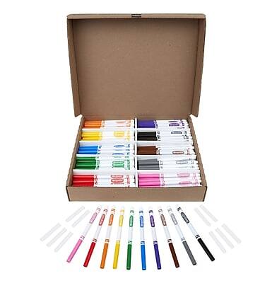 Alt View 1. Crayola - Classpack Non-Washable Markers, Fine, 200/Pack - Assorted Colors.