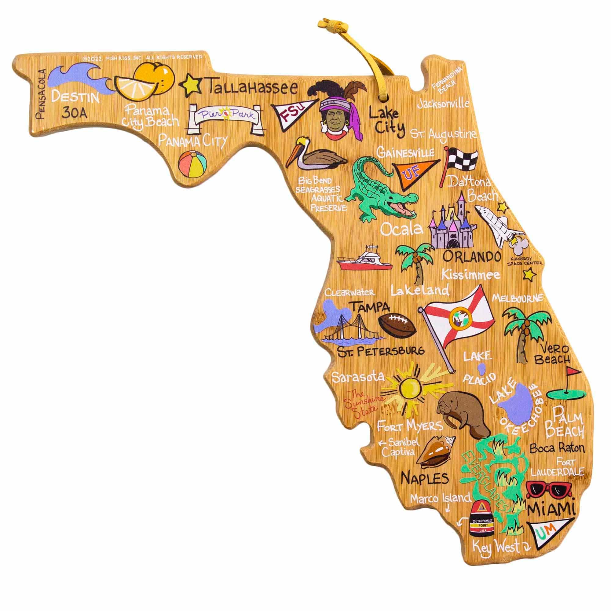 Totally Bamboo - Florida Cutting Board with Artwork by Fish Kiss price history on PriceWatchPro
