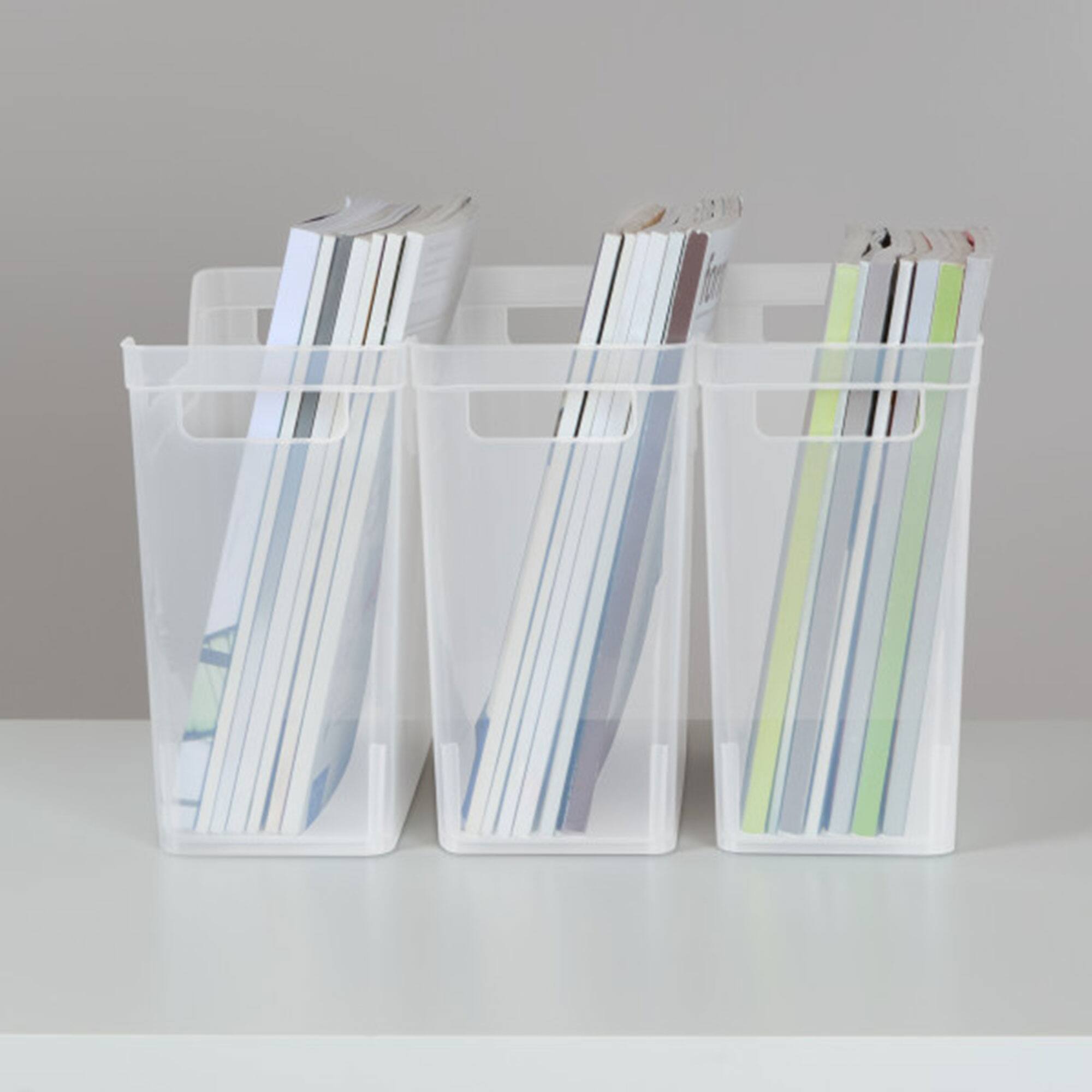 Alt View 10. Sterilite - Sterilite Narrow Shelf Home Storage Organizing Plastic Container, 6 Pack, Clear - Clear.