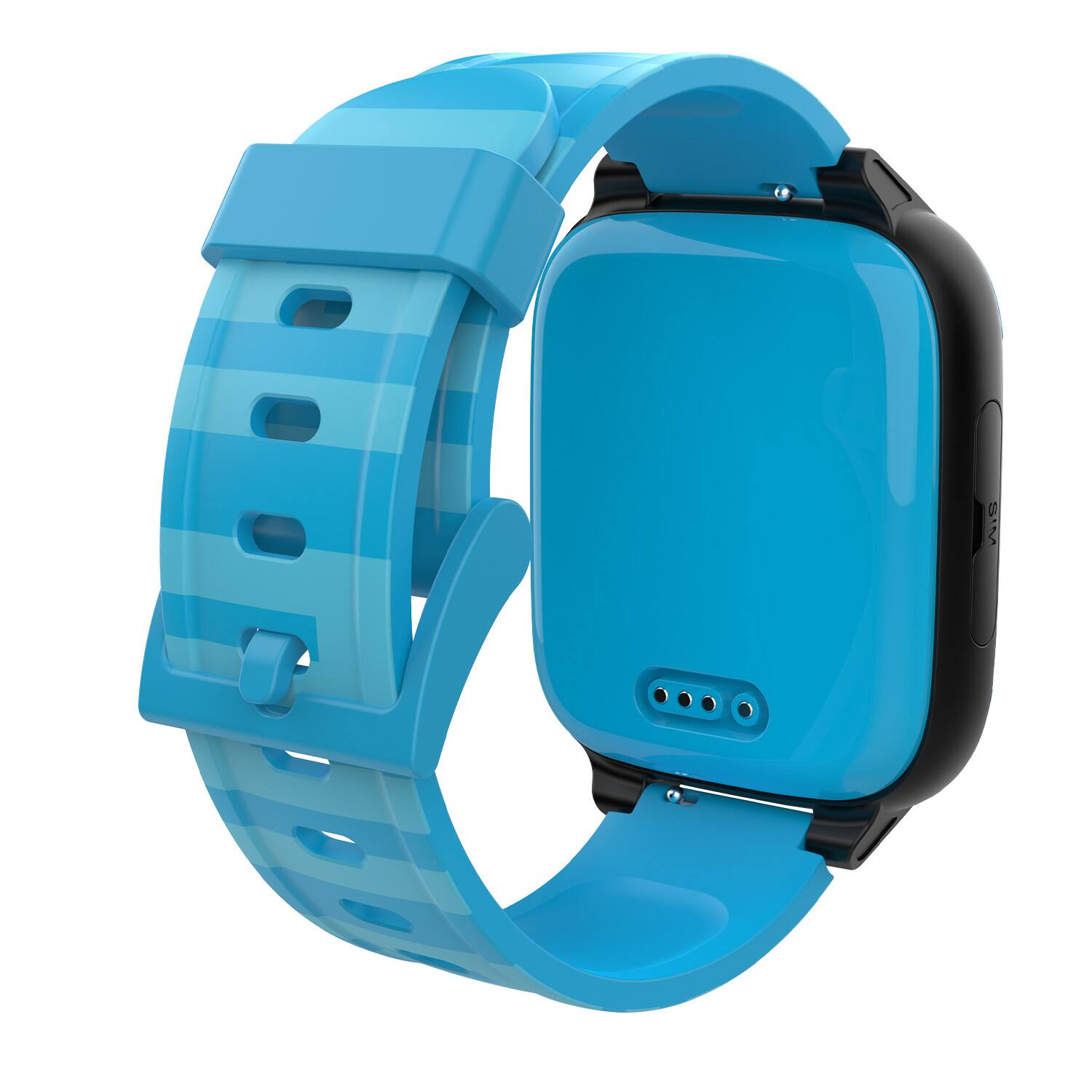 Back. Xplora - Kids’ XGO3 Jungle Edition (GPS + Cellular) Smart Watch Calls, Messages, SOS, GPS Tracker, Camera, Step Counter, SIM Card - Blue.