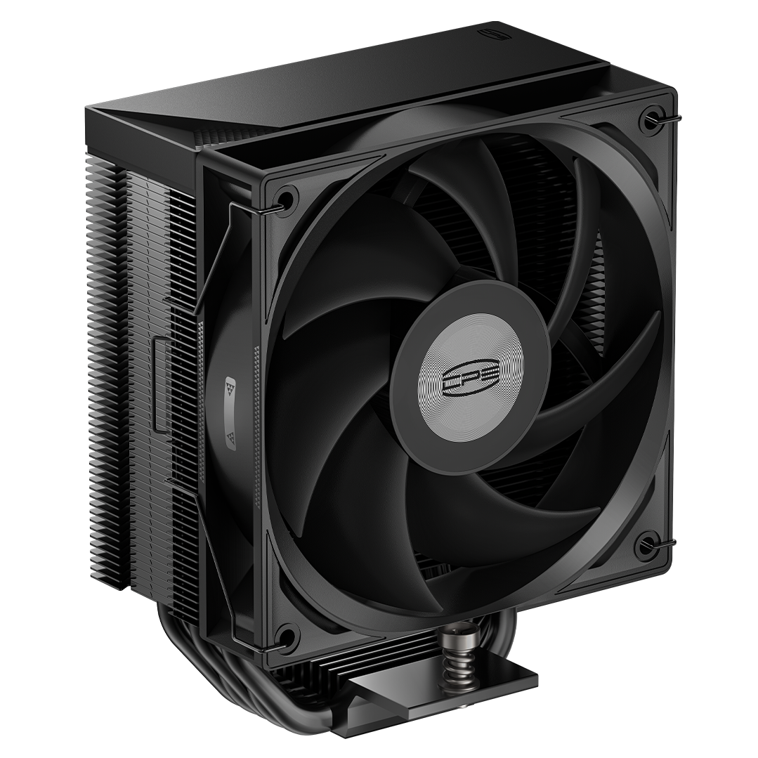 Front. PCCOOLER - RT500 TC CPU Air Cooler, 5 Direct Contact Heat Pipes, 245W TDP, 152mm Tall, 120mm PWM Slient Fan - Black.