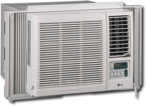 Angle Standard. LG - 8,000 BTU Window Air Conditioner - White.