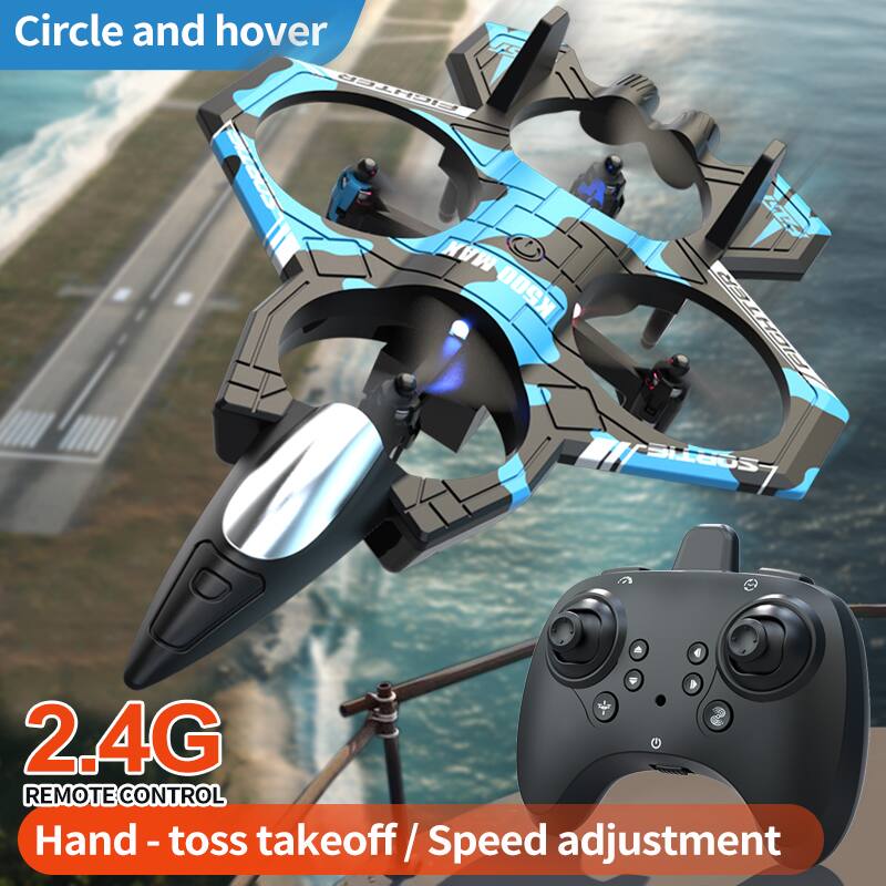Circle and hover

2.4G REMOTE CONTROL

Hand - toss takeoff / Speed adjustment