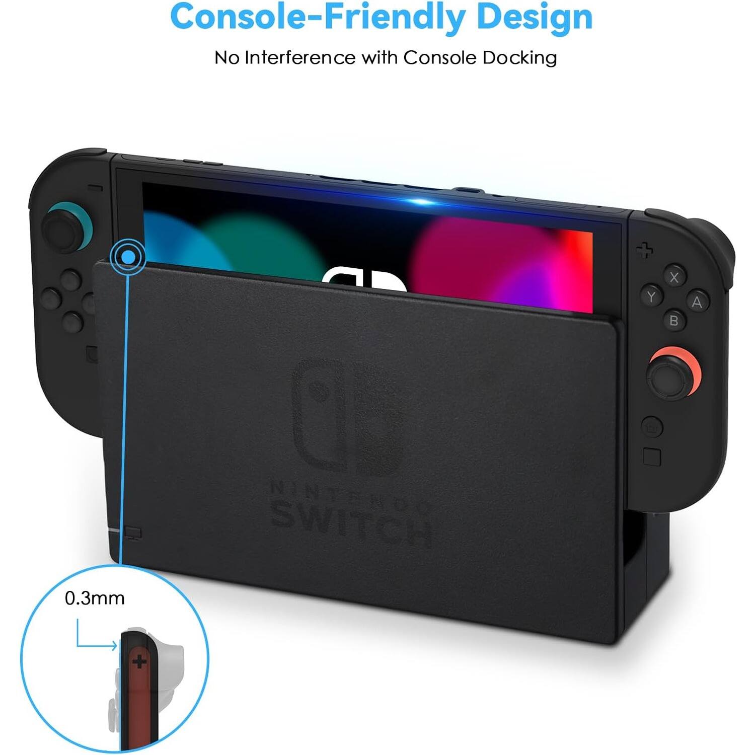 Console-Friendly Design  
No Interference with Console Docking  

0.3mm