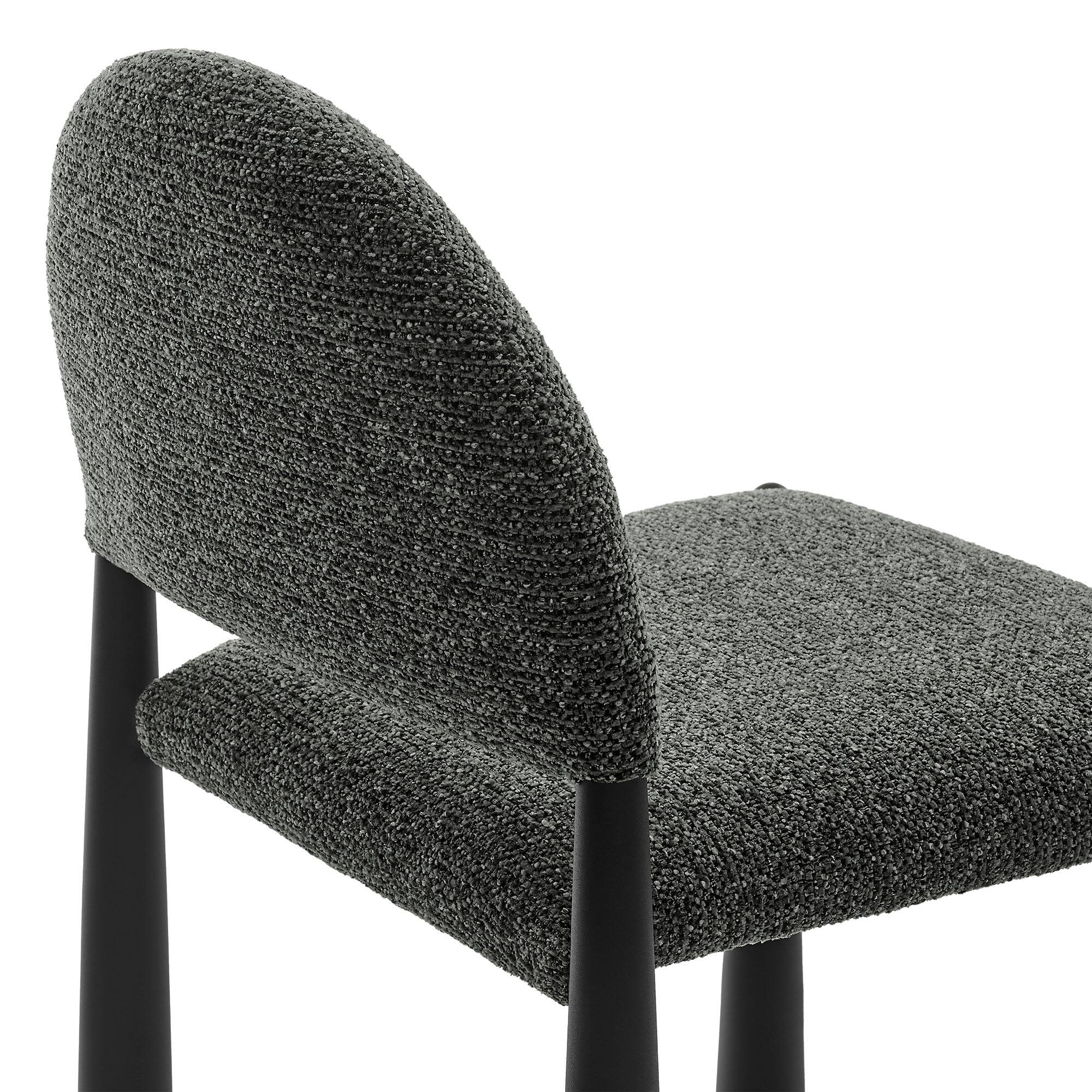 Alt View 4. Modway - Hayley Upholstered Fabric Dining Side Chair by Modway - Gray.