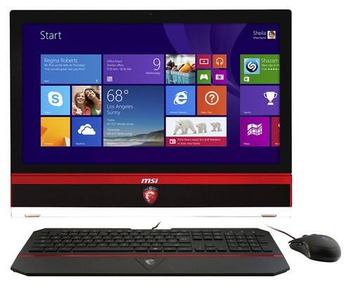 Front Standard. MSI - 27" Touch-Screen All-In-One - Intel Core i7 - 16GB Memory - 1TB Hard Drive.