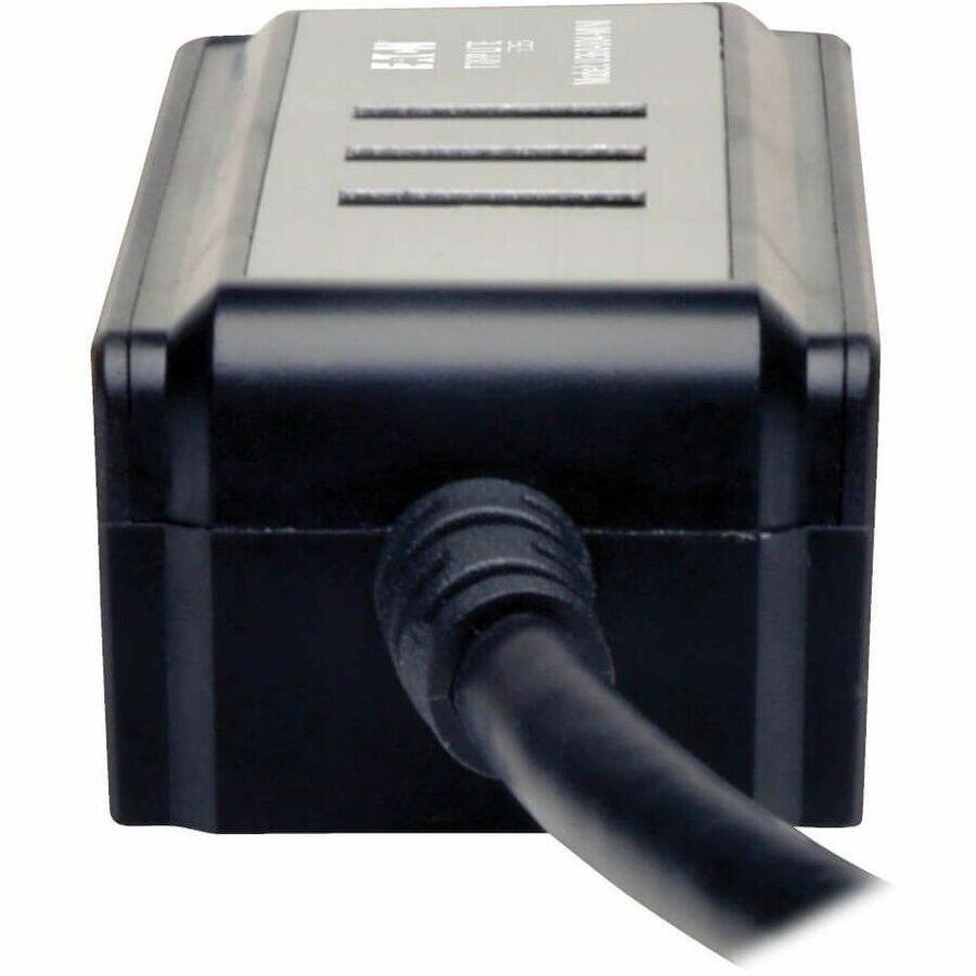 Alt View 3. Tripp Lite - Tripp Lite by Eaton Portable 4-Port USB 3.0 Superspeed Mini Hub w/ Built In Cable - USB - External - 4 USB 3.0 Port(s) - Black,Silver.