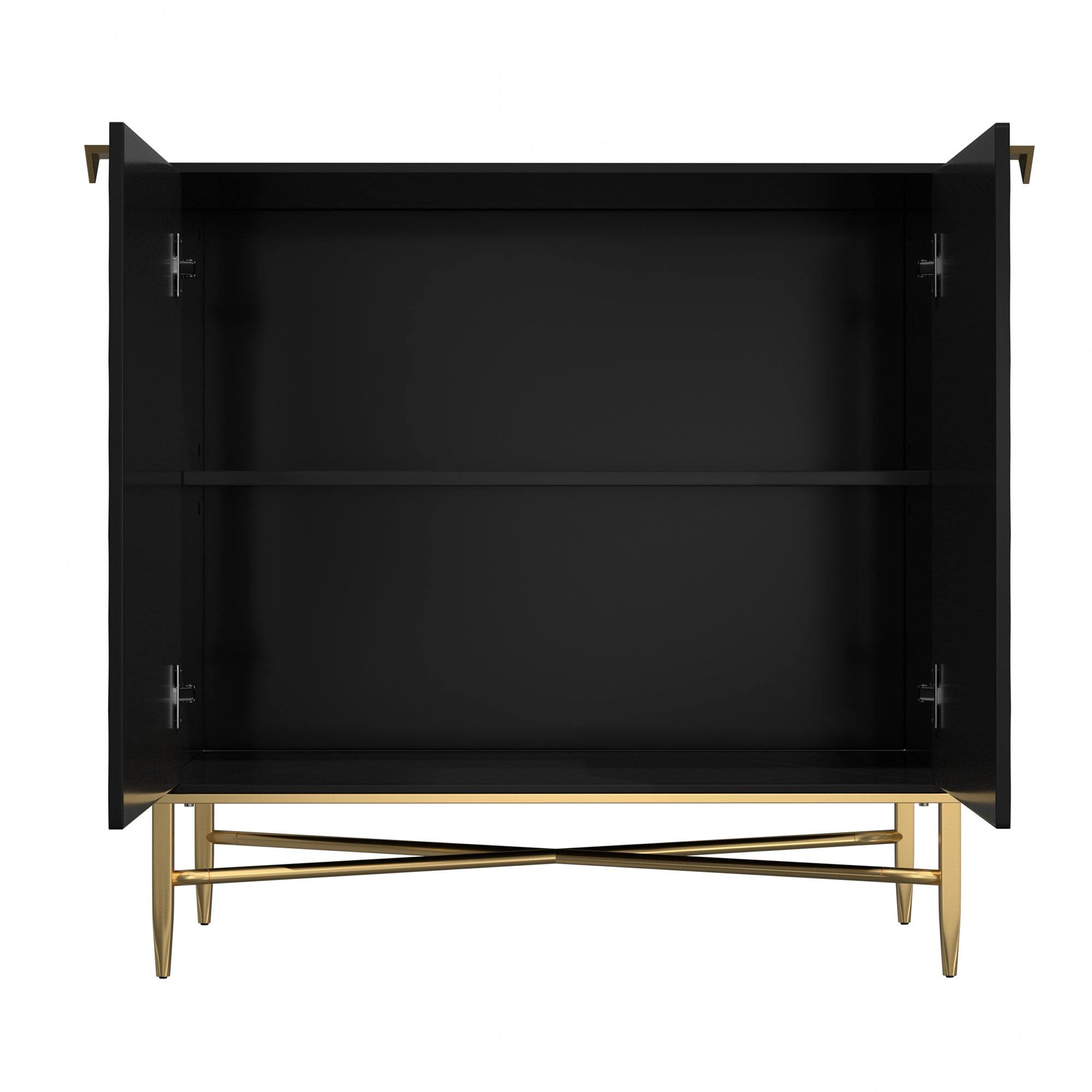 Alt View 9. Boyel Living - 2 Door Locker Accent Cabinet - Black.