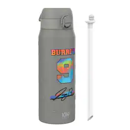 NFL PA ION8 Thermal Steel Water Bottle - Signature Series, Joe Burrow - Gray