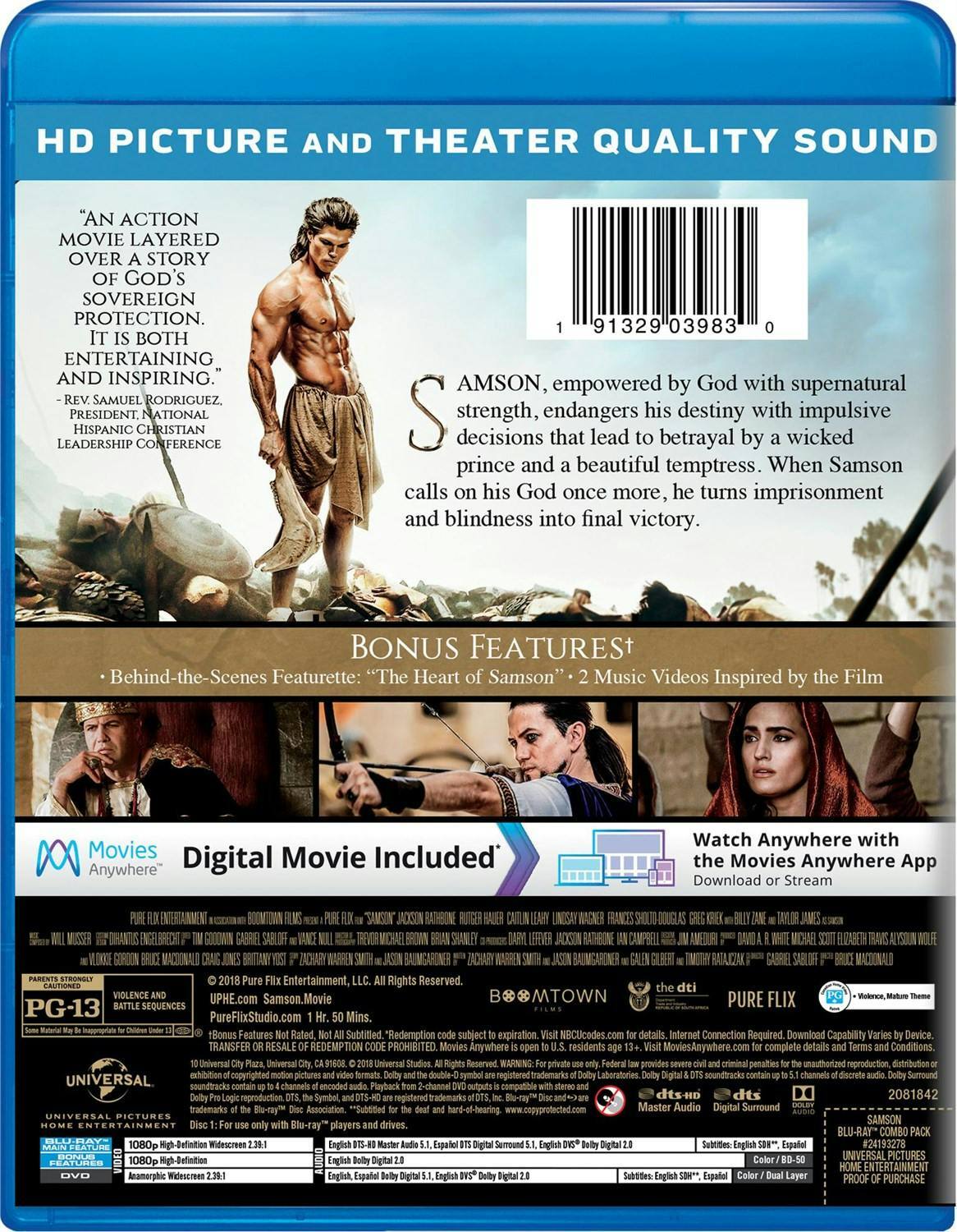 Back. Samson (DVD + Digital) [Blu-ray].