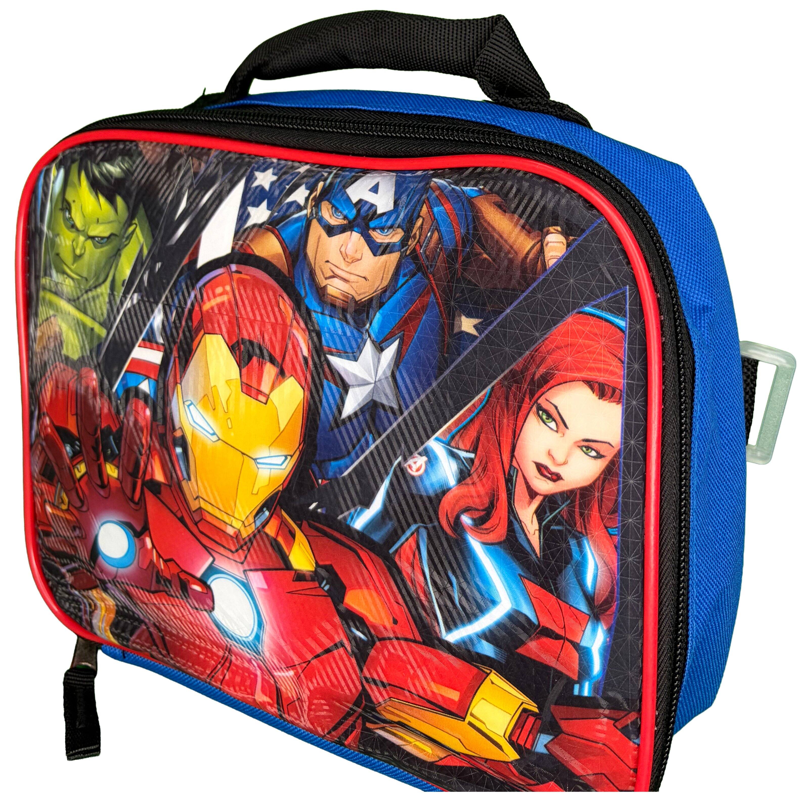 Alt View 6. Marvel - Marvel Iron Man 16" Shoulder Backpack for School with Rectangular Lunch Bag for Boys - Assorted Pre-Pack.