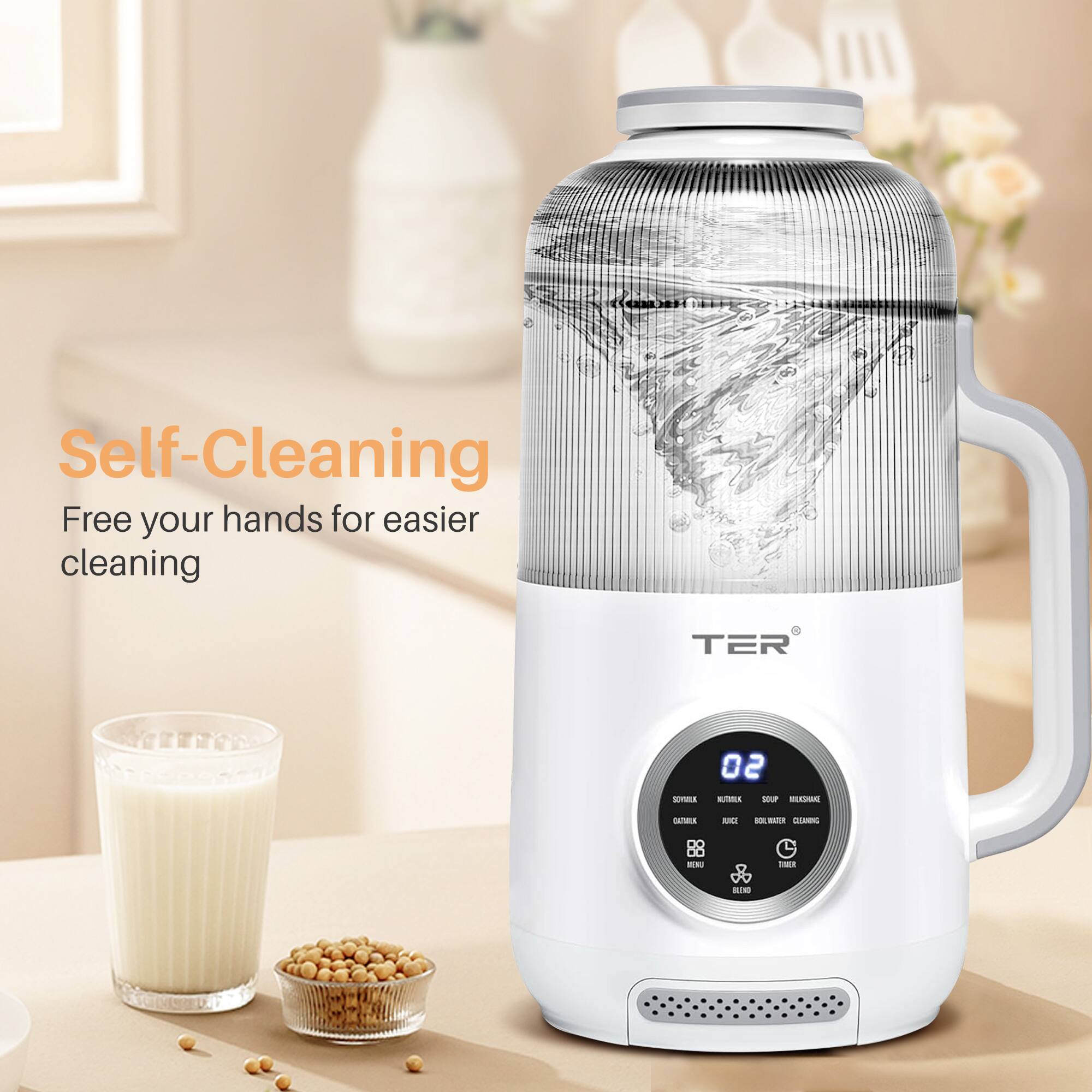 Self-Cleaning, Free your hands for easier cleaning, TER SOVA 02