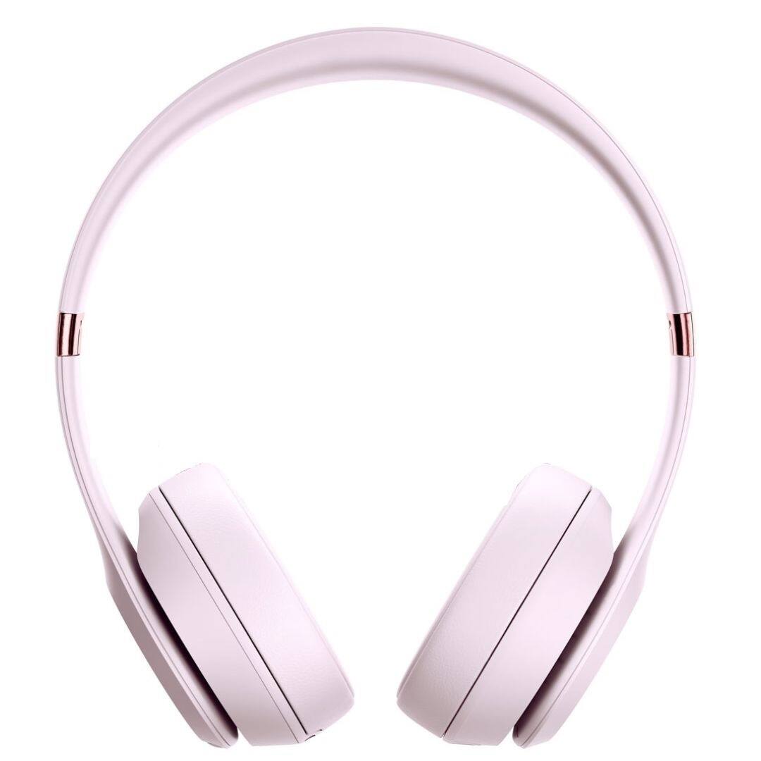 Left. Beats - Beats Solo 4 Bluetooth Wireless On Ear Cloud Pink Headphones with Built In DAC(Refurbished) - Black.