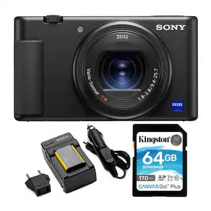 SONY Vario-Sonnar T* 1.8-2.8/9.4-25.7, ZEISS, KOAH, Kingston 64 GB SDG3/64GB, CANVAS Go! Plus