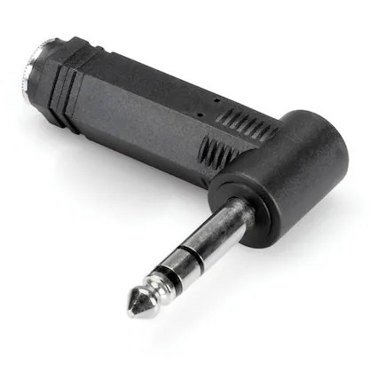 Front. Hosa Technology - Hosa Technology GPP-273 Analog Audio Right Angle Adaptor 1/4" TRS to Same.
