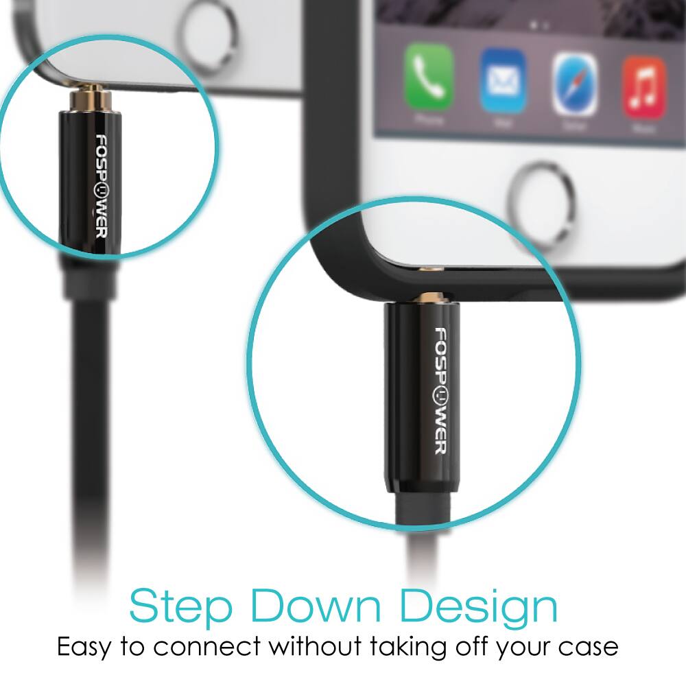 FOSPOWER, FOSPOWER, Step Down Design, Easy to connect without taking off your case