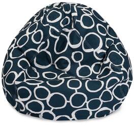 Majestic Home - Large Bean Bag Fusion Navy - Blue